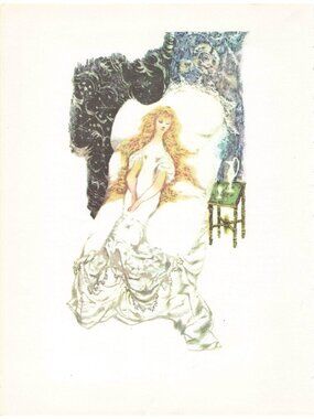 Briar Rose Jiri Trnka 8.5"x10" Art Brothers Grimm Illustrations Fairy Tales